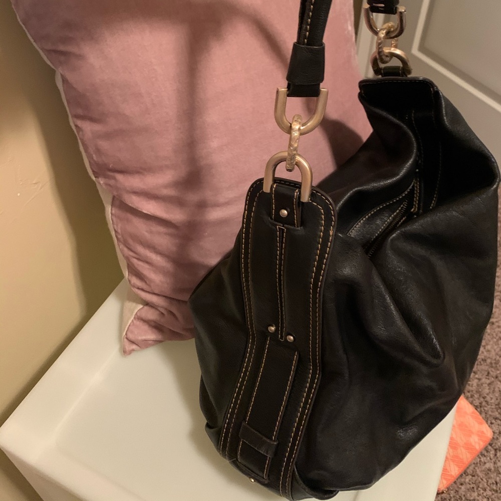 Etienne Black Leather Hobo Bag - Picture 6 of 6